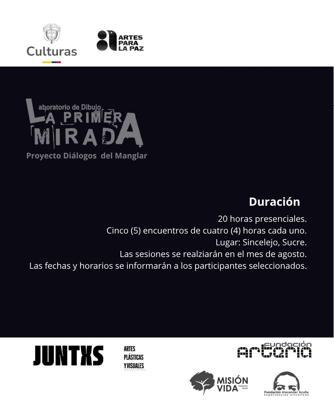 Requisitos de participación del Laboratorio de Dibujo La Primera Mirada